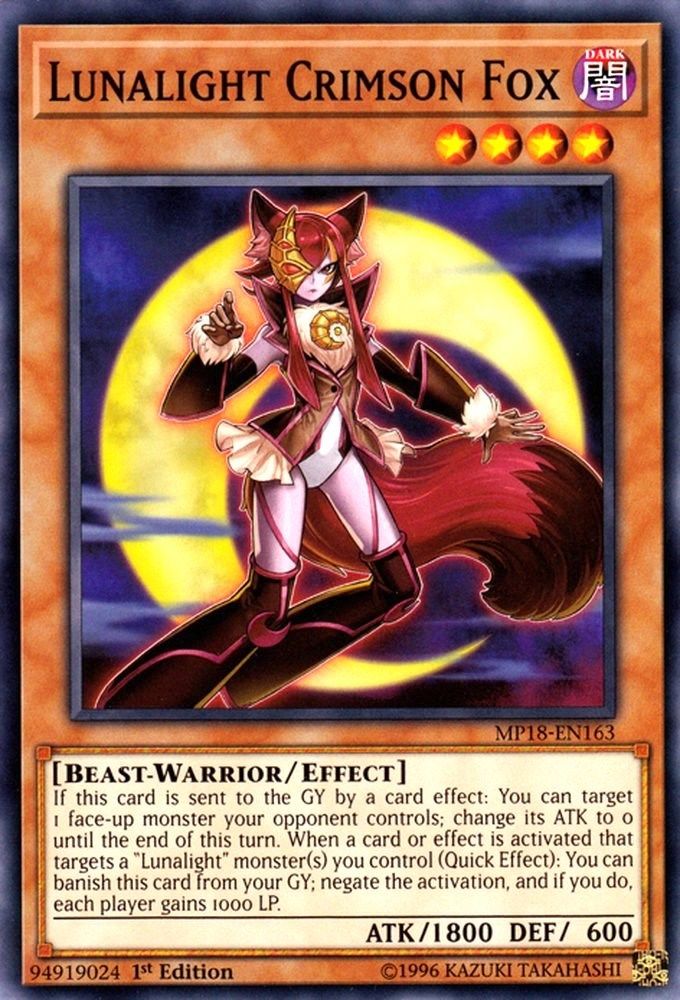 Lunalight Crimson Fox (MP18-EN163) - Common