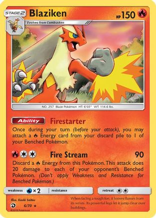 Blaziken 006  - Holofoil - Holo Rare