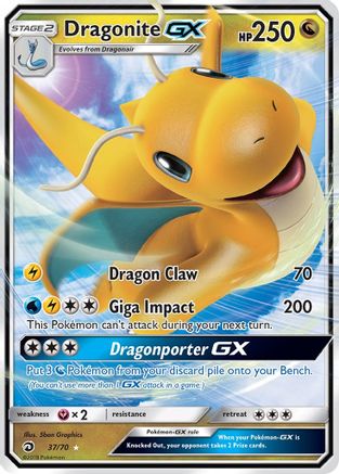 Dragonite GX 037  - Holofoil - Ultra Rare