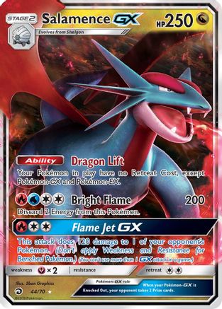 Salamence GX 044/70  - Holofoil - Ultra Rare
