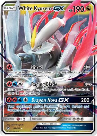 White Kyurem GX/70  - Holofoil - Ultra Rare