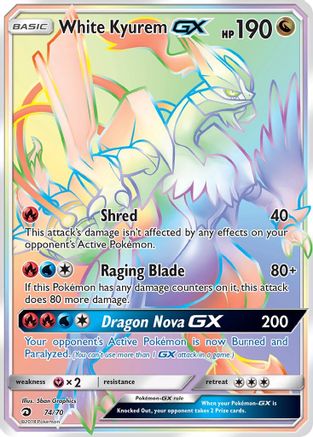 White Kyurem GX (Secret)  - Holofoil - Secret Rare