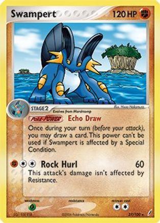 Swampert - 27/100 (EX Crystal Guardians)/100  - Holofoil - Holo Rare