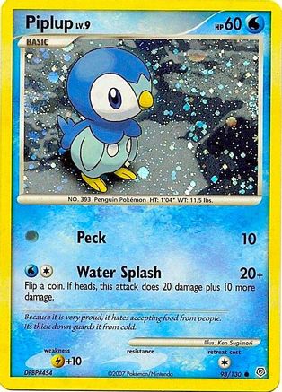 Piplup (Cosmos Holo) 093/130  - Holofoil - Promo