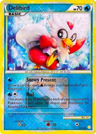 Delibird (39/123) (Promo de la Ligue) [HeartGold &amp; SoulSilver : Ensemble de base] 