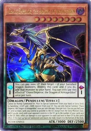 Chaos Emperor, the Dragon of Armageddon (UR) (YCSW-EN011) - Yu-Gi-Oh! Championship Series Prize Cards Limited