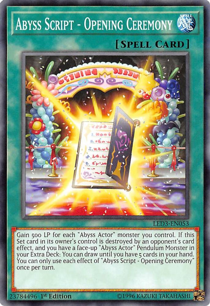 Abyss Script - Opening Ceremony (LED3-EN053) - Common