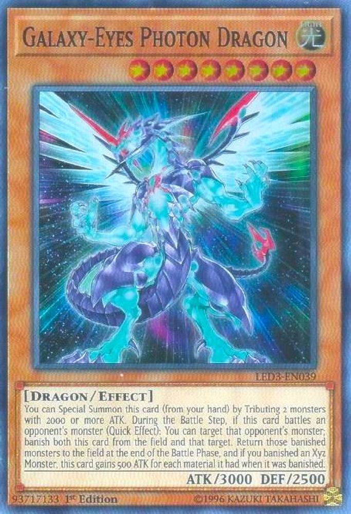 Galaxy-Eyes Photon Dragon (LED3-EN039) - Super Rare