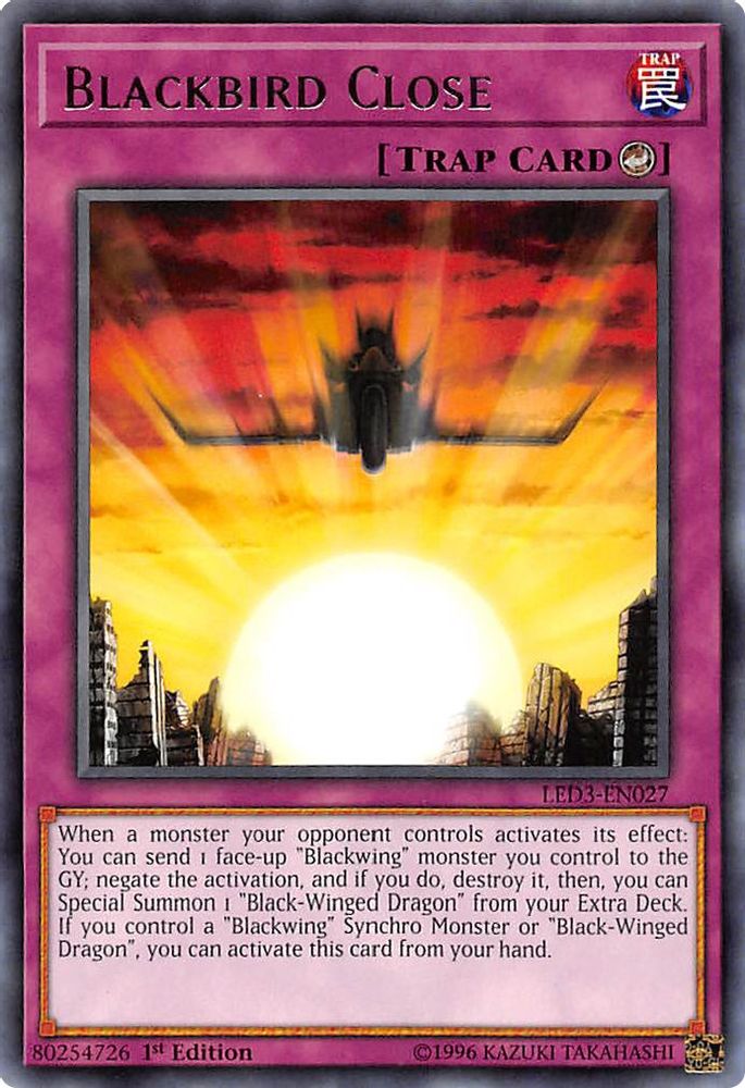 Blackbird Close (LED3-EN027) - Rare