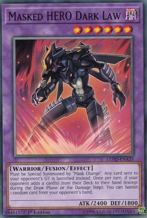 Masked HERO Dark Law (LEHD-ENA35) - Legendary Hero Decks 1st Edition
