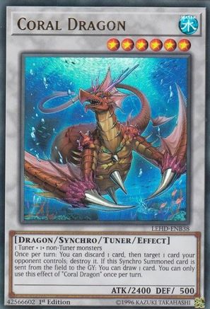Coral Dragon (LEHD-ENB38) - Legendary Hero Decks 1st Edition