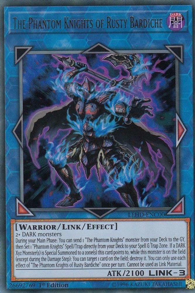 The Phantom Knights of Rusty Bardiche (LEHD-ENC00) - Ultra Rare