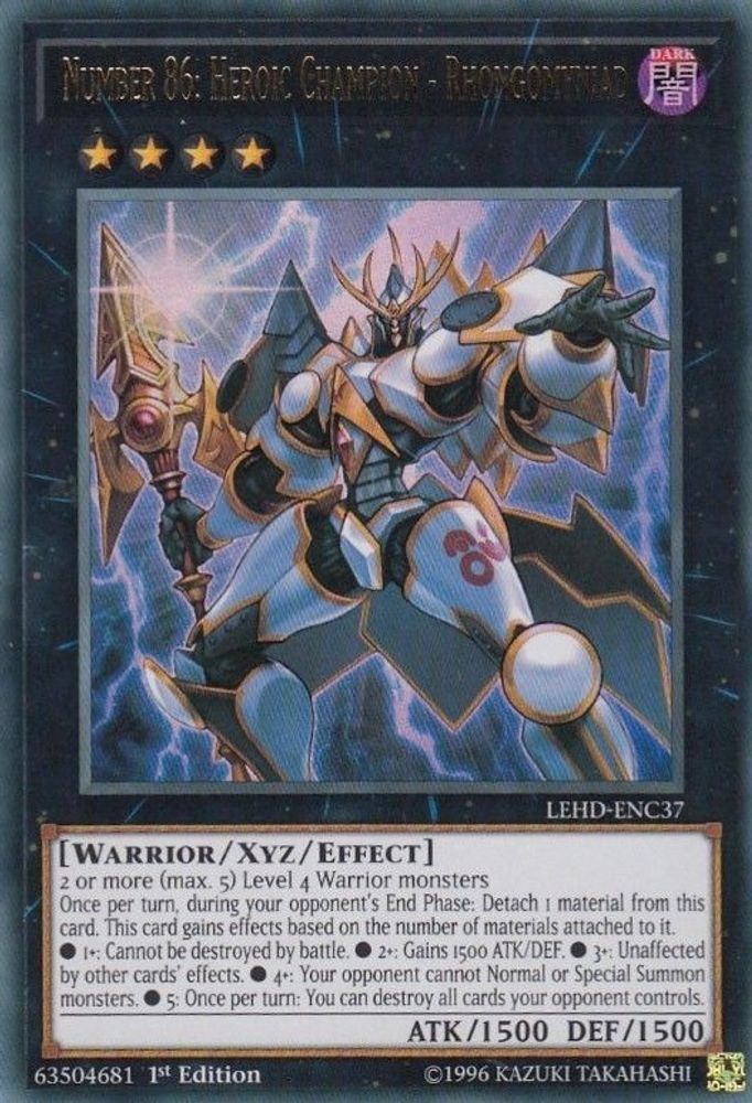 Number 86: Heroic Champion - Rhongomyniad (LEHD-ENC37) - Ultra Rare