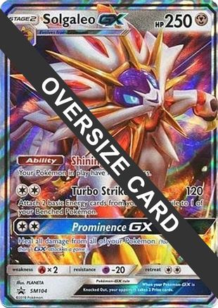 Solgaleo GX (SM104) (carte Jumbo) [Soleil et Lune : Black Star Promos] 
