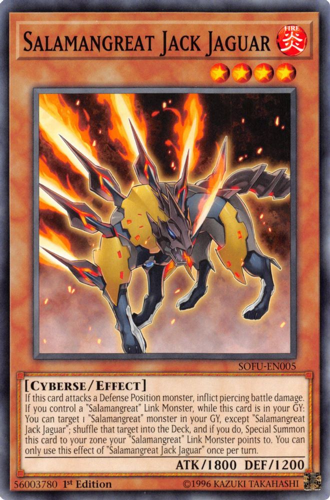 Salamangreat Jack Jaguar (SOFU-EN005) - Common