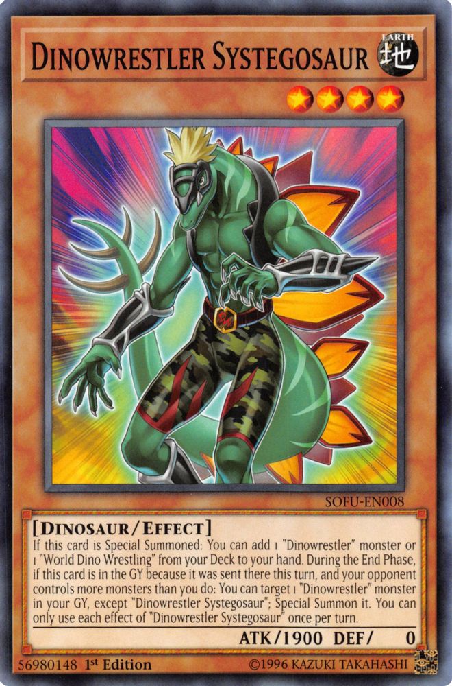 Dinowrestler Systegosaur (SOFU-EN008) - Common