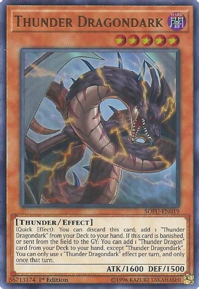 Thunder Dragondark (SOFU-EN019) - Ultra Rare