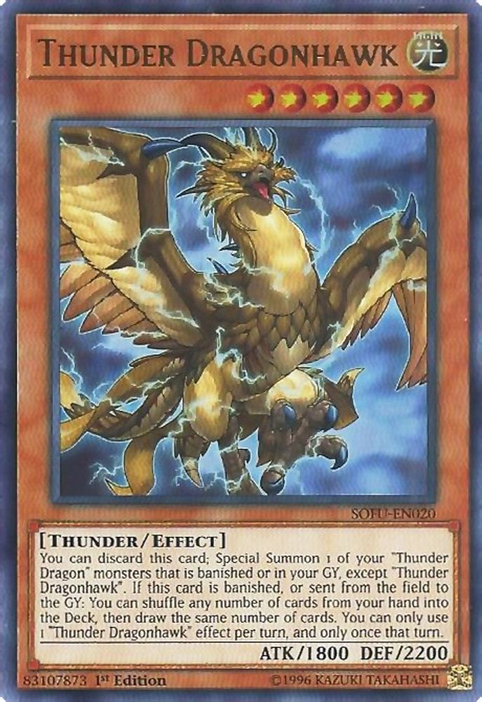 Thunder Dragonhawk (SOFU-EN020) - Ultra Rare