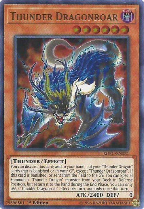 Thunder Dragonroar (SOFU-EN021) - Ultra Rare