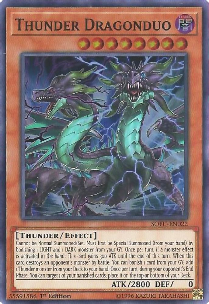 Thunder Dragonduo (SOFU-EN022) - Super Rare