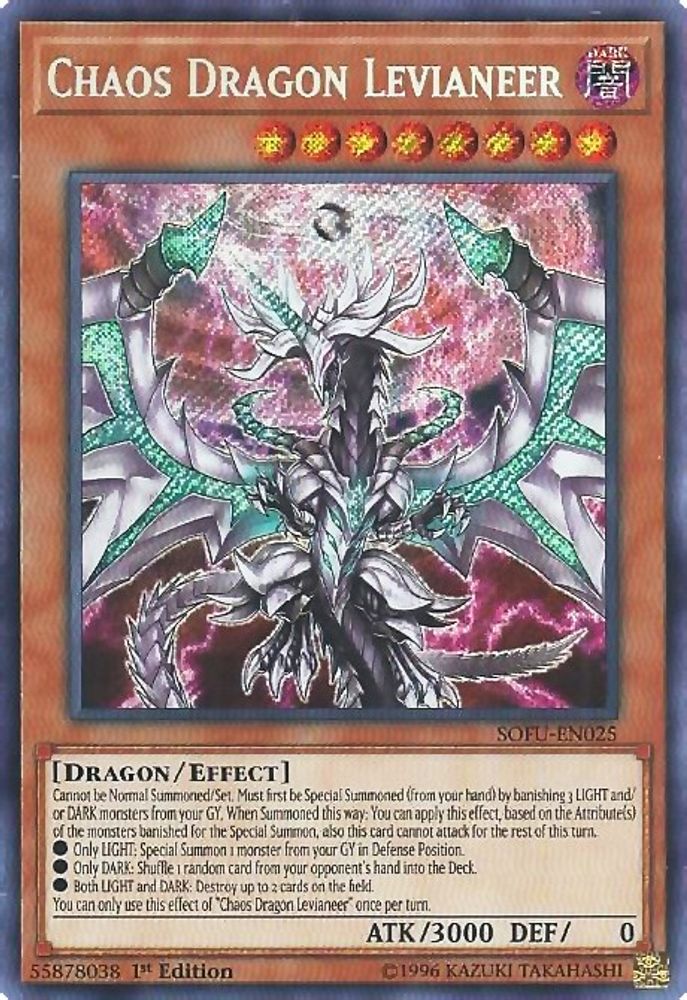 Chaos Dragon Levianeer (SOFU-EN025) - Secret Rare