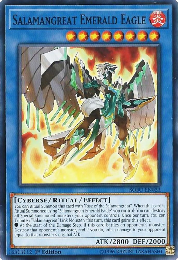Salamangreat Emerald Eagle (SOFU-EN033) - Common