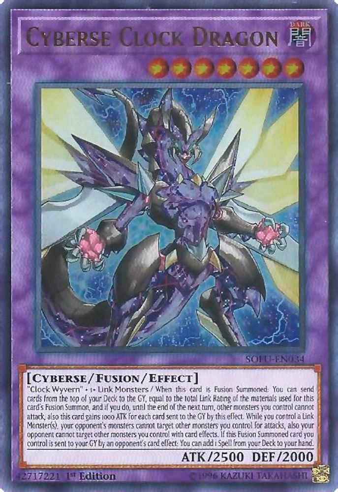 Cyberse Clock Dragon (SOFU-EN034) - Ultra Rare