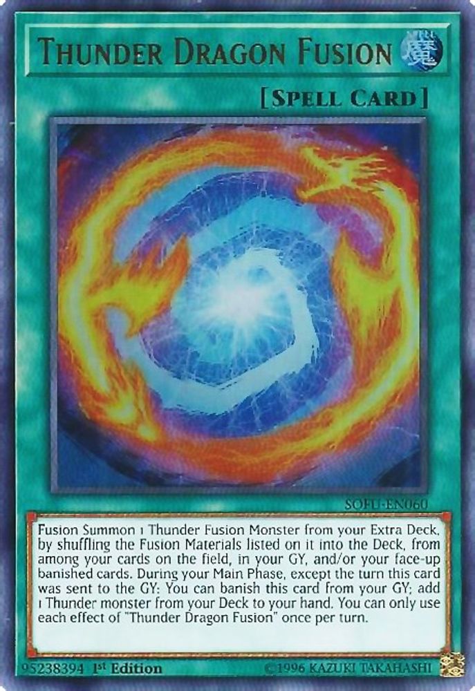 Thunder Dragon Fusion (SOFU-EN060) - Ultra Rare