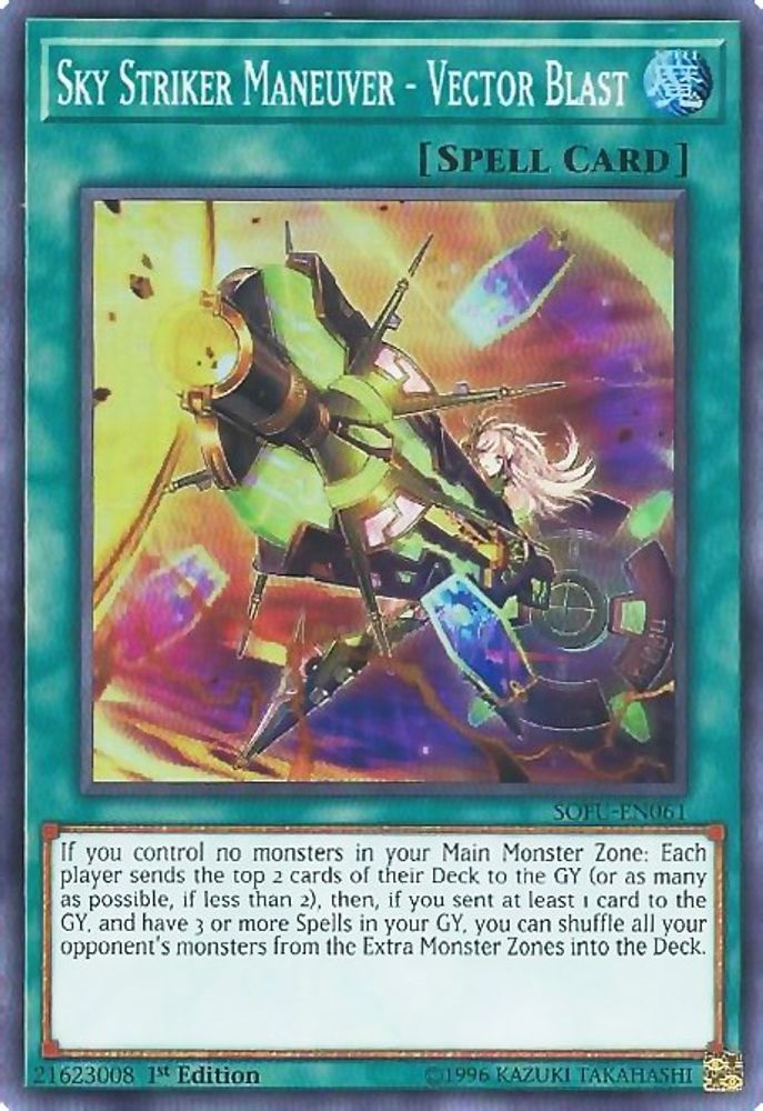 Sky Striker Maneuver - Vector Blast (SOFU-EN061) - Super Rare
