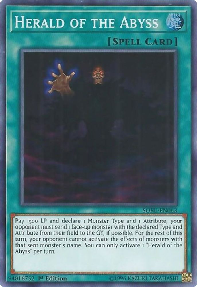 Herald of the Abyss (SOFU-EN063) - Super Rare