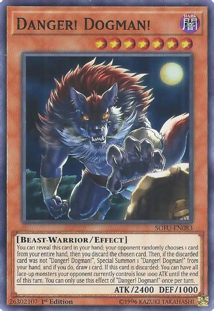 Danger! Dogman! (SOFU-EN083) - Super Rare