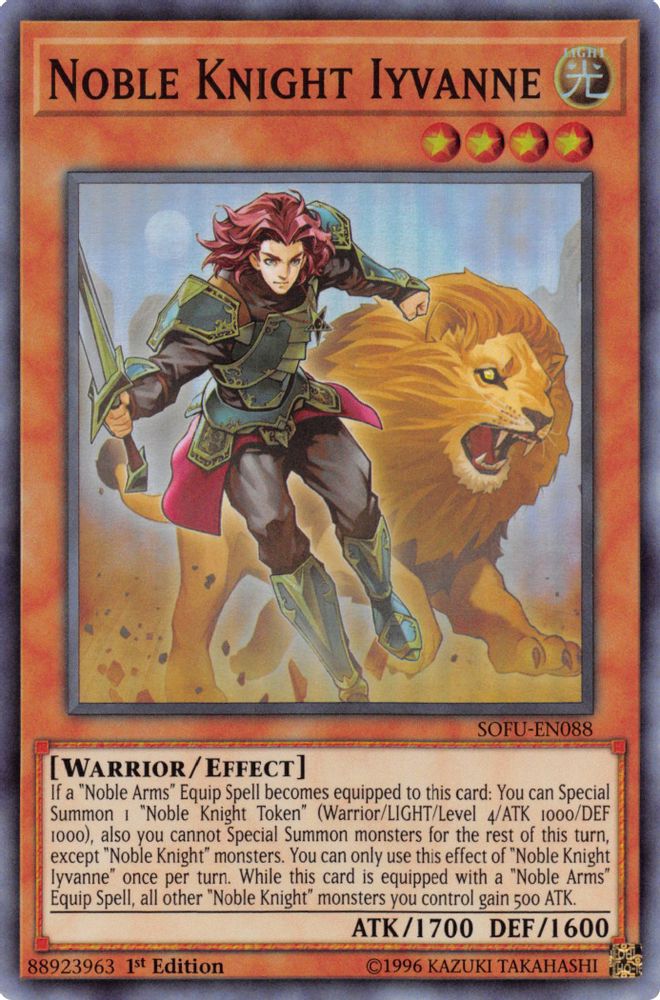 Noble Knight Iyvanne (SOFU-EN088) - Super Rare
