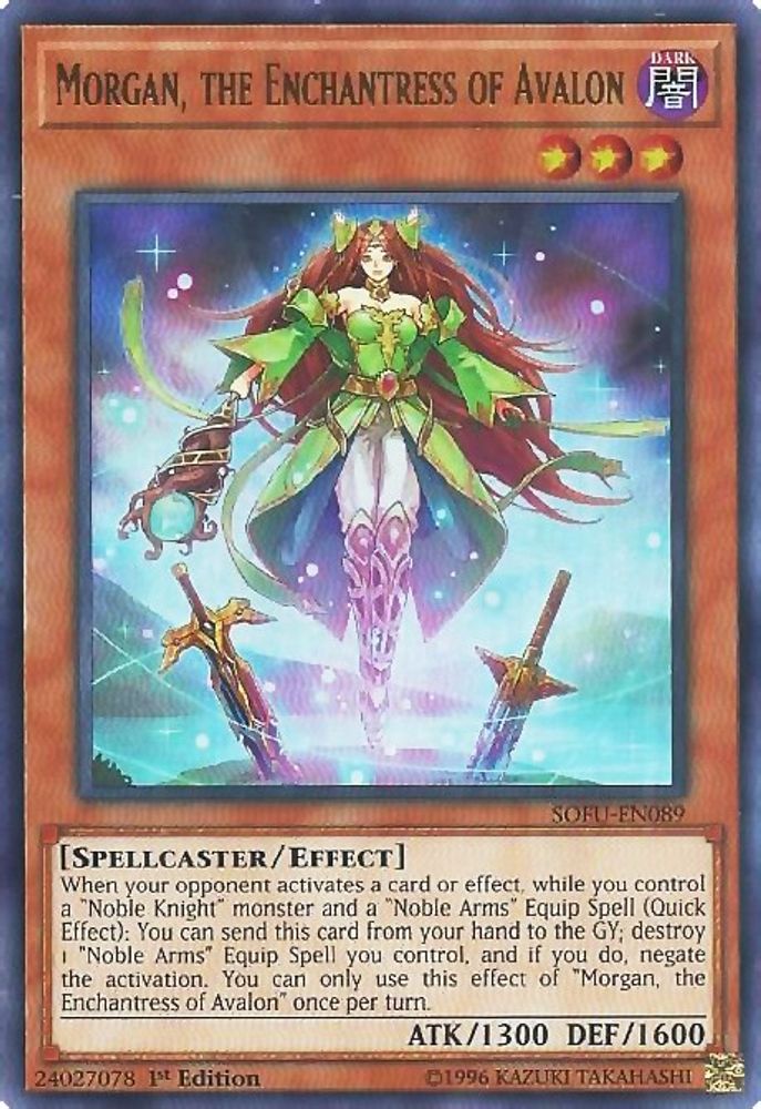 Morgan, the Enchantress of Avalon (SOFU-EN089) - Ultra Rare