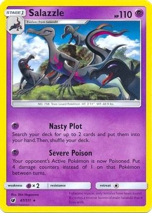 Salazzle - 47/111 (SM Crimson Invasion)/111  - Rare