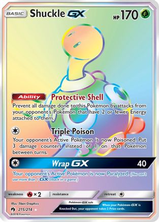 Shuckle GX (Secret)  - Holofoil - Secret Rare