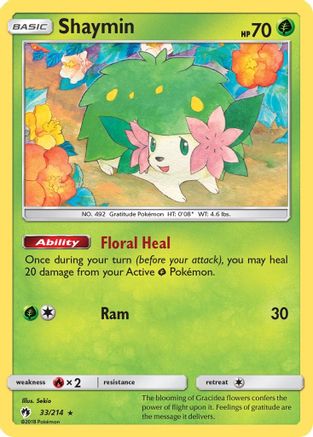 Shaymin 033  - Holofoil - Holo Rare