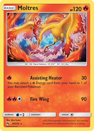 Moltres 038  - Reverse Holofoil - Rare