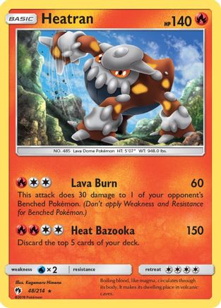 Heatran  - Holofoil - Holo Rare