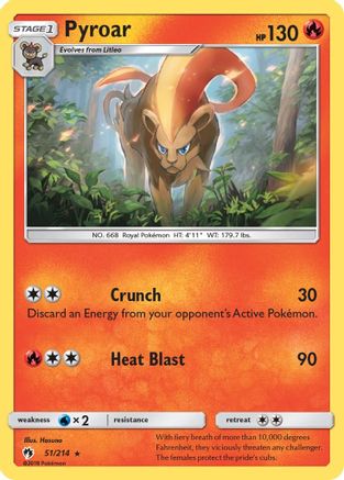 Pyroar  - Rare