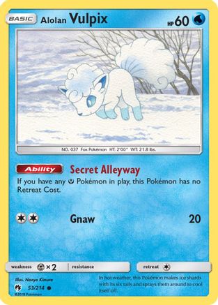 Alolan Vulpix 053  - Common