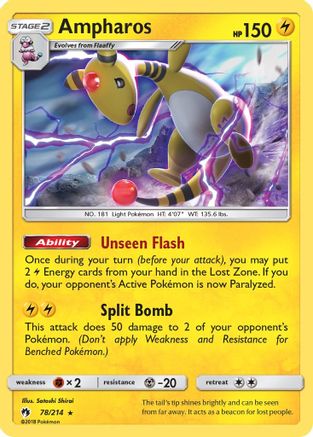 Ampharos 078  - Holofoil - Holo Rare