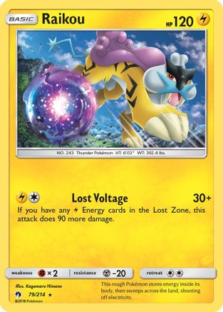 Raikou 079/214  - Rare