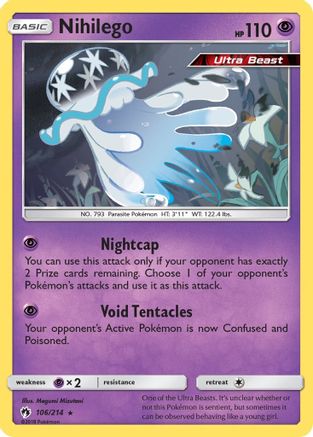 Nihilego 106  - Holofoil - Holo Rare