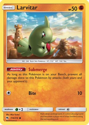 Larvitar (114) (114) 114  - Common
