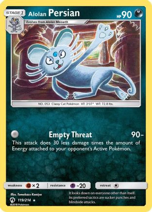 Alolan Persian 119  - Rare