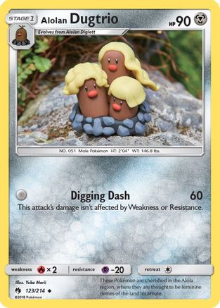 Alolan Dugtrio 123  - Uncommon