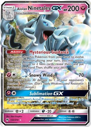Alolan Ninetales GX 132  - Holofoil - Ultra Rare