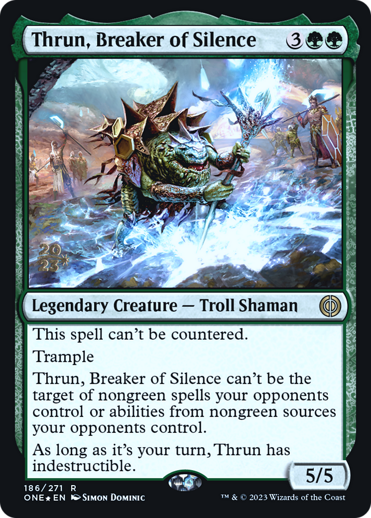 Thrun, briseur de silence [Phyrexia : All Will Be One Promos Avant-première] 