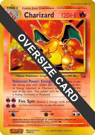 Charizard - 4/102 (CoroCoro Promo)/102  - Holofoil - Promo