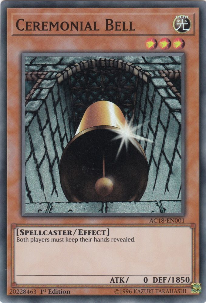 Ceremonial Bell (AC18-EN001) - Super Rare